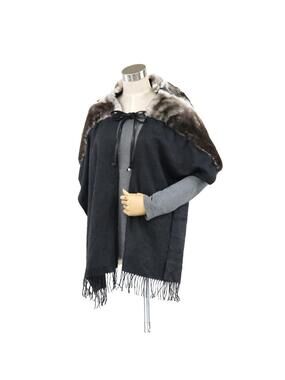 Auth Fendi Scarf Shawl Dark #302931F29B